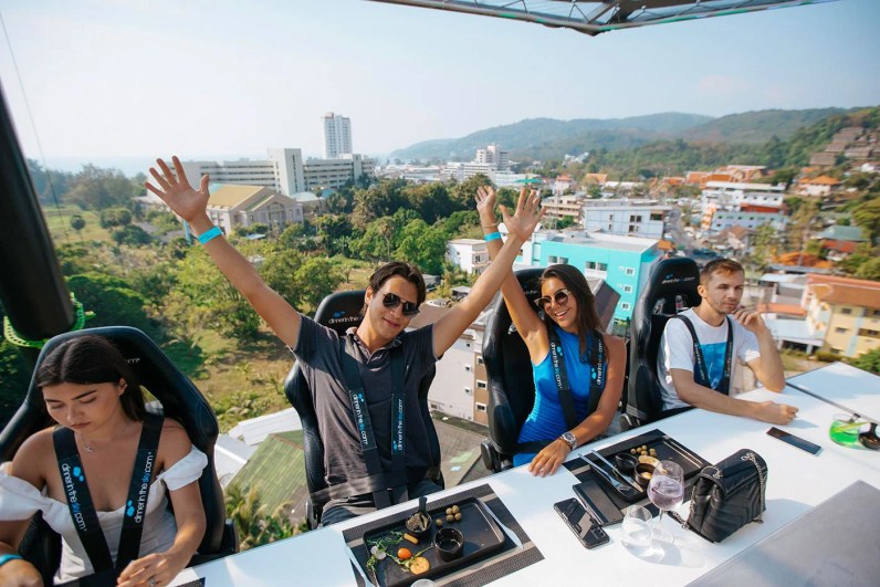 Dinner in The Sky in Karon Beach, Phuket Island, Thailand