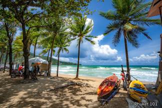 Kamala Beach during the low season