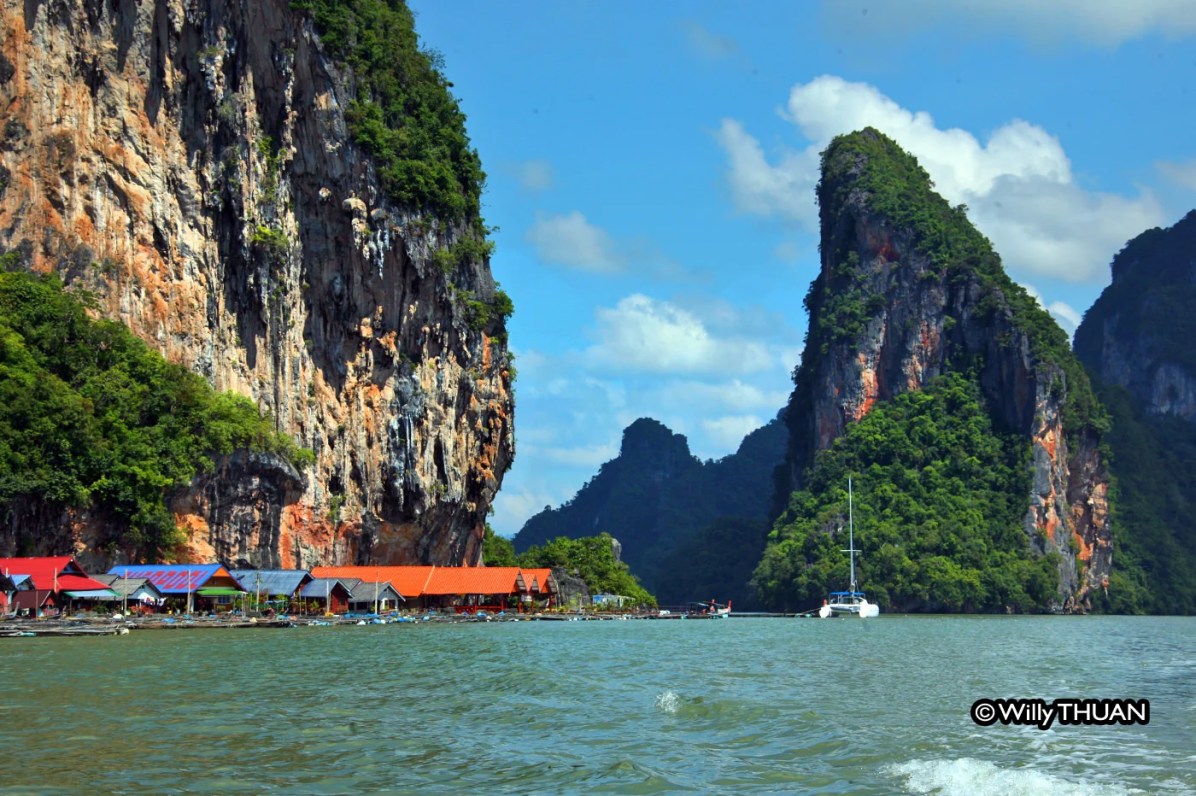The seafood restaurants at Koh Panyi