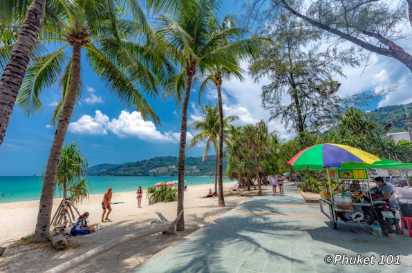 The beach of Patong in front of the hotel